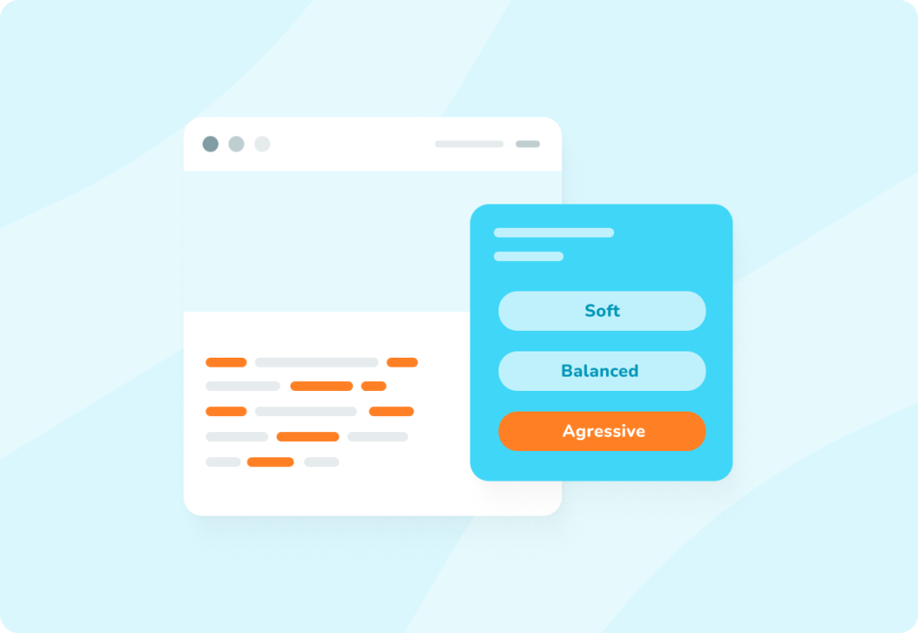 Intensity selector for daily posts