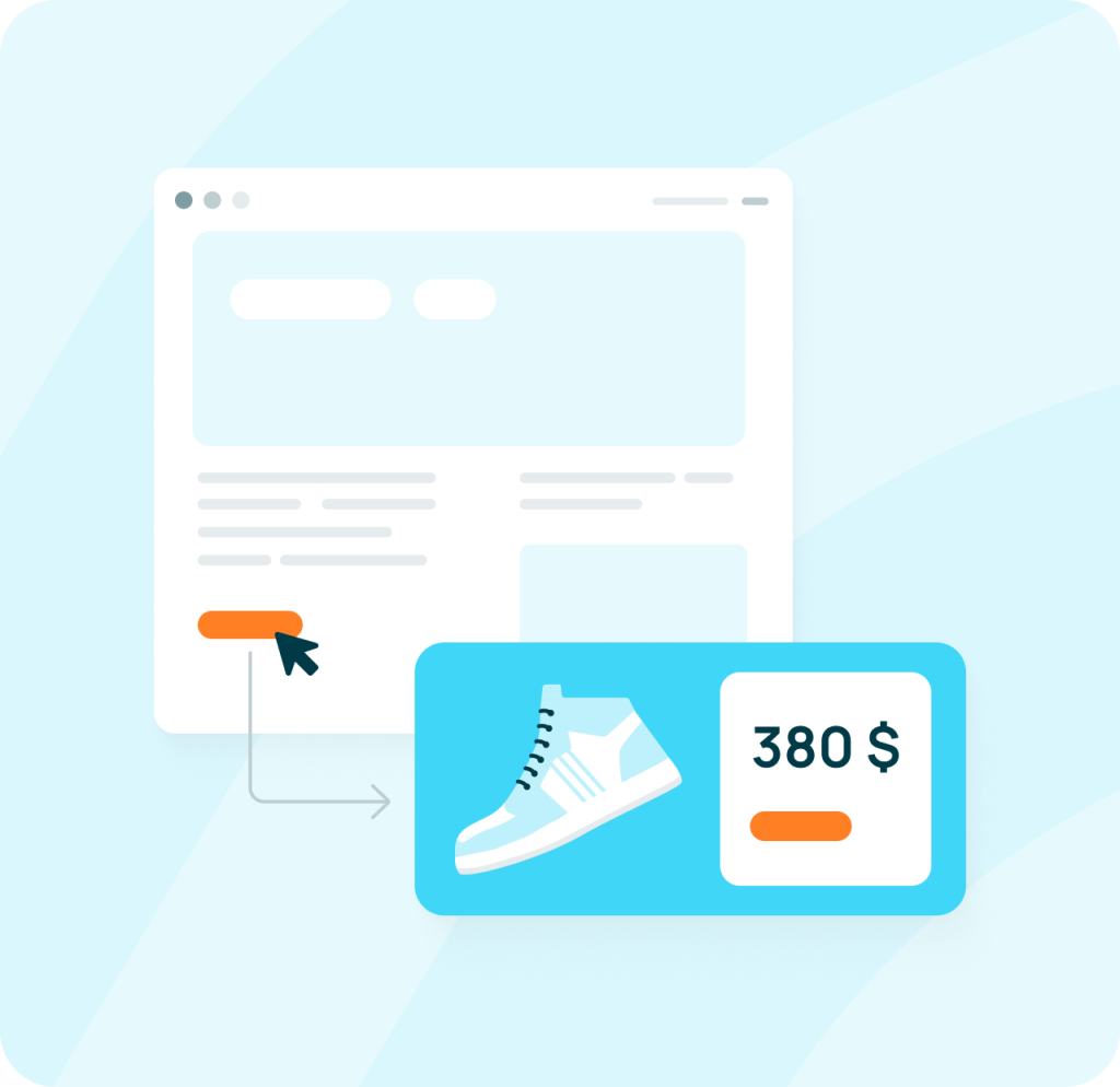 In-review CTA button example